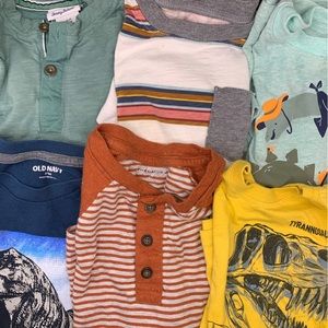 LOT- Boys size 5t tshirts, dinosaur, Carters, Old Navy, Tommy Bahama